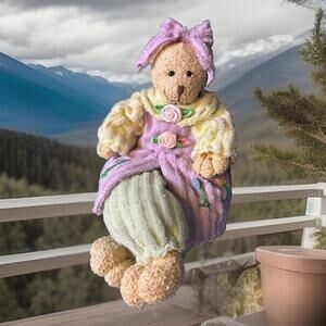 Mrs. Country Bear Easter Décor plush Creative Design LTD Bear on a Shelf